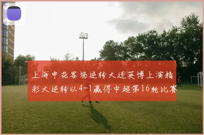 上海申花客场逆转大连英博上演精彩大逆转以4-1赢得中超第16轮比赛